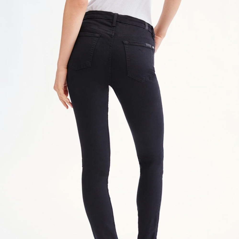 7 for all Mankind black skinny jeans